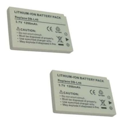 2 Batteries DB L40 DB L40A DB L40AU For Sanyo DMX HD1 DMX HD2 DMX HD15