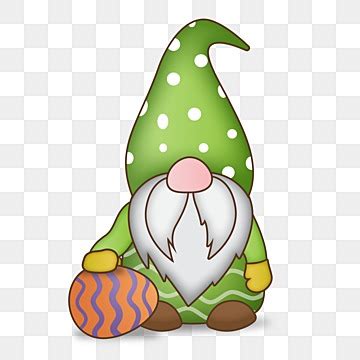 Easter Bunny Gnome Clipart Transparent Background Green Easter Gnome