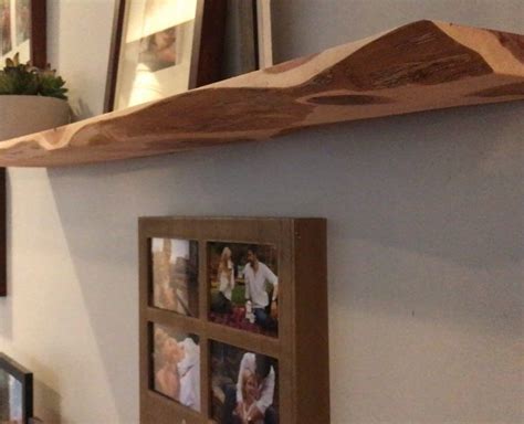 Live Edge Cedar Floating Shelf We Used The Domino Tenons We Made This