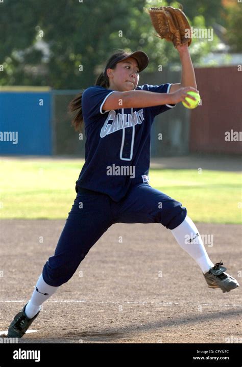 Carlmont High School Athlete Ashley Chinn Delivers A Pitch During Ccs