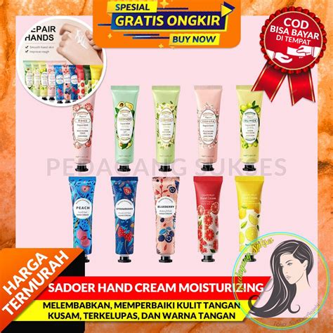 Jual Sadoer Hand Cream Krim Tangan Moisturizing Soft Fruit Lotion Harum Handcream Murah 30gr