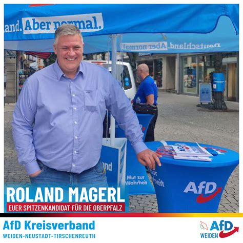 Infostand Roland Magerl Weiden Afd Weiden Kreisverband