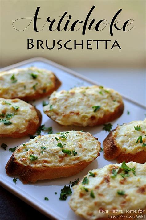 Artichoke Bruschetta Or Hot Artichoke Dip An Easy Appetizer Or Dip