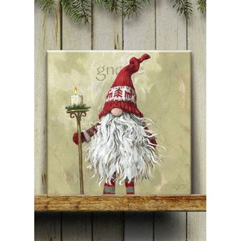 Darren Gygi Home Collection Boy Gnome On Canvas By Darren Gygi Print