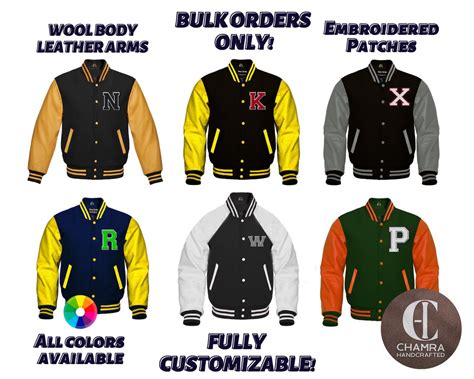 Varsity Letterman Jackets Bulk Upto 50 Varsity Jackets For Men And Women