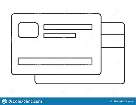 Ic Ne D Isolement De Carte De Cr Dit Illustration De Vecteur