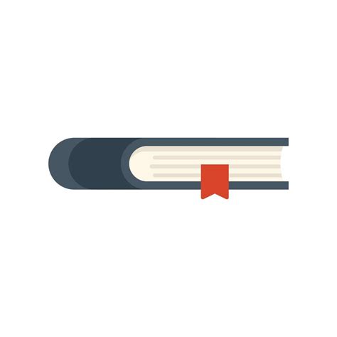 Closed Book Mark Icon Flat Vector Favorite Bookmark 17330458 Vector