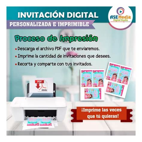 Invitaci N Digital Mis Pastelitos Personalizada Cumplea Os En Venta En