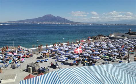 Pozzano Beach Castellammare Di Stabia Napoli Italy Detailed