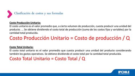 Clasificación de Costos y sus Formulas ppt descargar