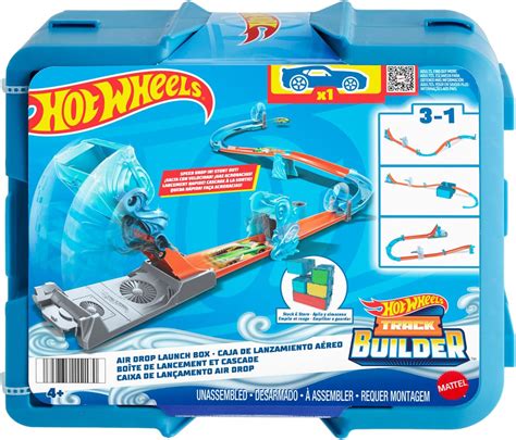 Hot Wheels Track Builder Playset Wind Gravity Pack With 1 64 Scale Toy Car 12 Component Parts