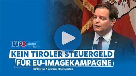 Nein Zu Eu Beweihr Ucherungskampagne Aus Tiroler Steuertopf Markus