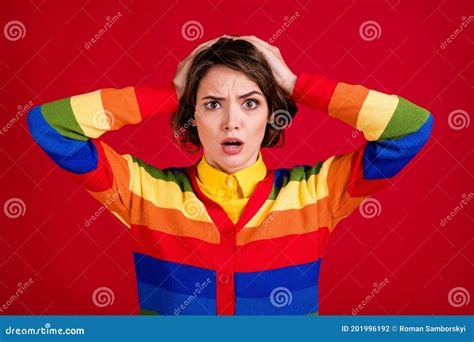 Photo Of Beautiful Displeased Lesbian Lady Serious Protester Sex Discrimination Bad Mood Arms On