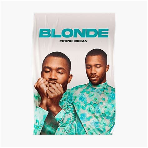 Frank Ocean Blonde Poster For Sale By Norashuman Redbubble