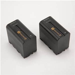 Used Sony Np F L Series Info Lithium Battery Pack Pair Npf