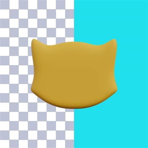 Representación 3d de un icono de gato mascota Archivo PSD Premium