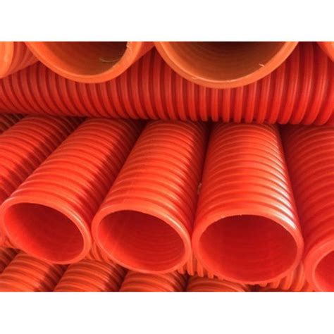 HDPE Orange 200mm DWC Pipe 4 10 Mm At 250 Meter In Noida ID