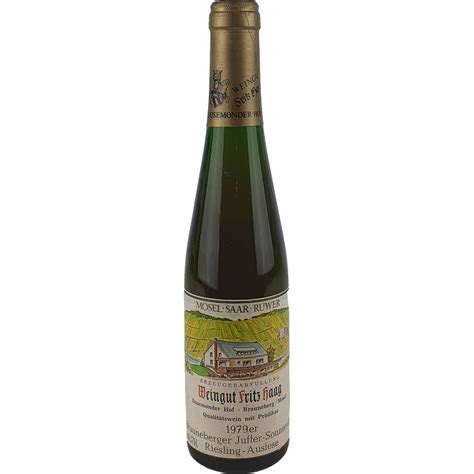 Fritz Haag Brauneberger Juffer Sonnenuhr Riesling Auslese Goldkapsel