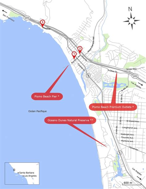 Pismo Beach Dunes Map