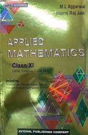 Urbanbae APC Applied Mathematics Class 11 By M L Aggarwal 2023