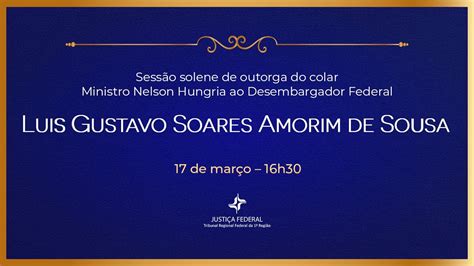 Apresentação solene do advogado Luis Gustavo Soares Amorim de Sousa