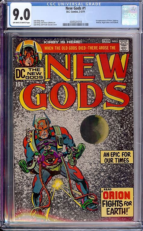 New Gods 1 CGC 9 0 Ow W Auction Pedigree Comics