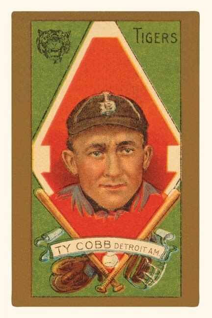 Vintage Journal Early Baseball Card Ty Cobb Indigo