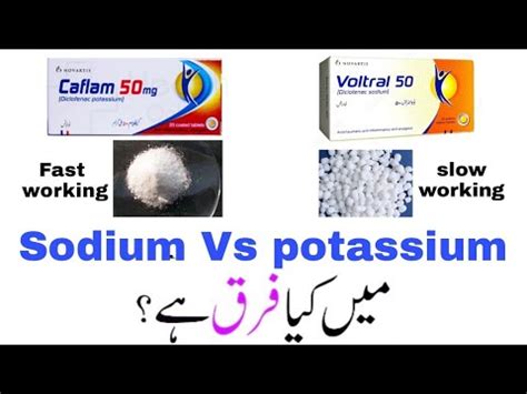 Diclofenac Sodium Vs Potassium Different Caflam Mg Sodium Vs Voltral