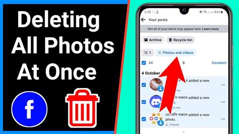 How To Delete All Facebook Photos At Once YouTube