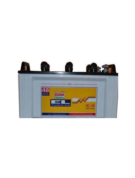 Exide 6el Tubular Battery 100ah For Home Office And Industrial Use At ₹ 10999 Exide Battery In