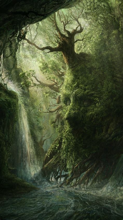 Fantasy Forest Phone Wallpaper - technology