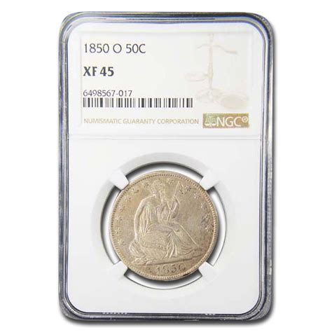 Buy 1850 O Liberty Seated Half Dollar Xf 45 Ngc Apmex