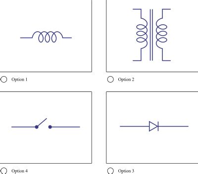 Which Of The Following Correctly Shows The Symbol For An Inductor