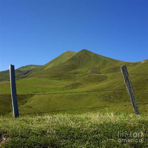 Puy De Barbier And Puy De L Angle Auvergne France Photograph By