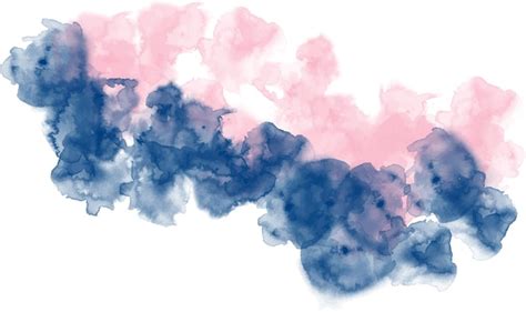 Fundo Aquarela Azul E Rosa Vetor Premium