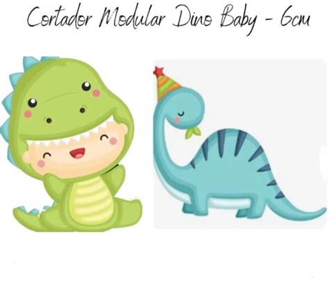 Kit Cortador Modular Dino Baby Cm Mariana Garbi