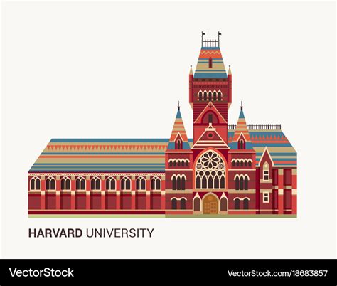 Harvard university icon Royalty Free Vector Image