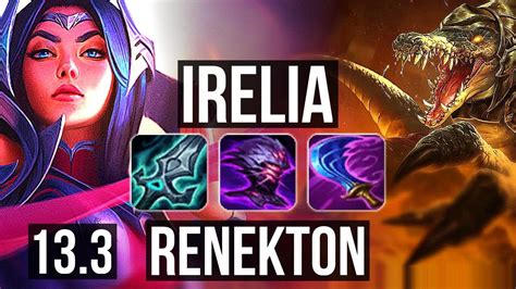 Irelia Vs Renekton Top 8 1 6 2 5m Mastery 8 Solo Kills 1300