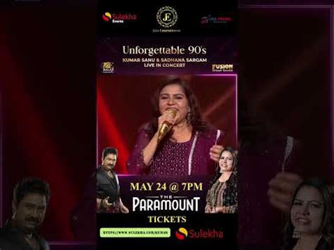 Unforgettable 90s Kumar Sanu & Sadhana Sargam Live Concert in Seattle ...