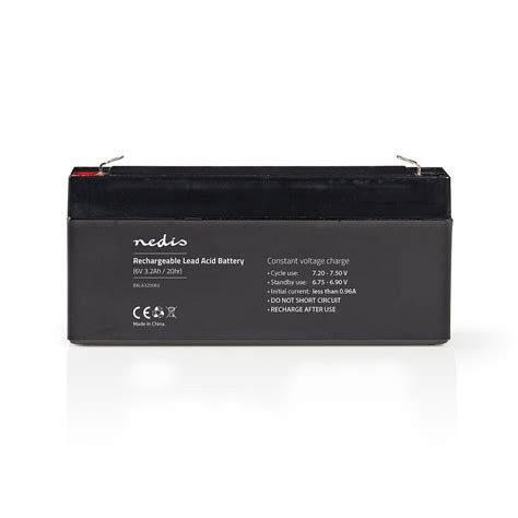 Nedis 6v 6 Volt 3 2ah 3200mah Sealed Rechargeable Lead Acid Battery Ebay