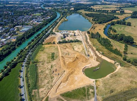 Luftaufnahme Wesel Baggersee Und Kies Tagebau Der Rmks Rhein Main