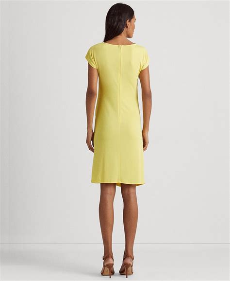 Lauren Ralph Lauren Womens Twist Front Jersey Dress And Reviews