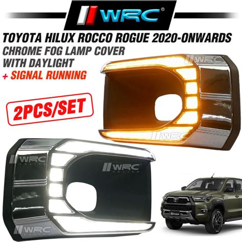 Toyota Hilux Revo Rocco Rogue Onwards Chrome Fog Lamp Cover With