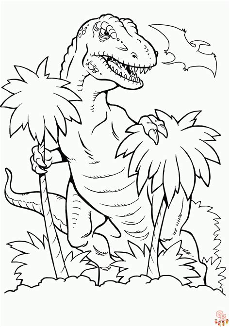 Spinosaurus Vs T Rex Coloring Pages