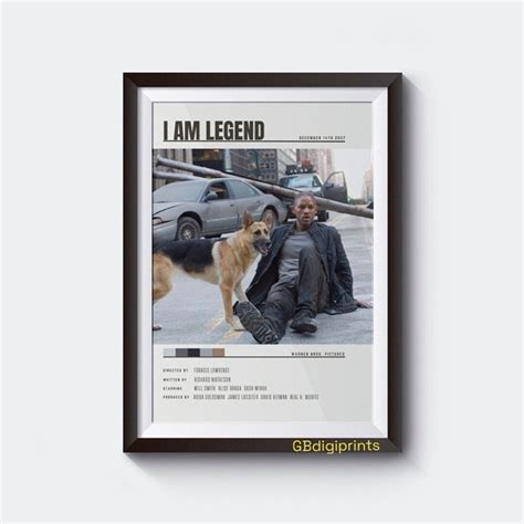 I AM LEGEND Movie Poster Digital Download Gift Idea - Etsy