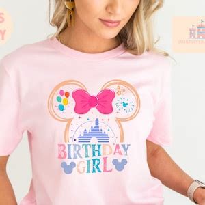 Disney Birthday Shirt, Disney Birthday Girl Shirt, Mickey and Friends ...