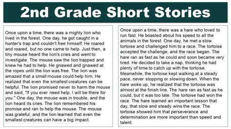 2nd Grade Short Stories Pdf Grammarvocab