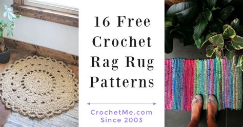 16 Free Crochet Rag Rug Patterns - Crochet Me