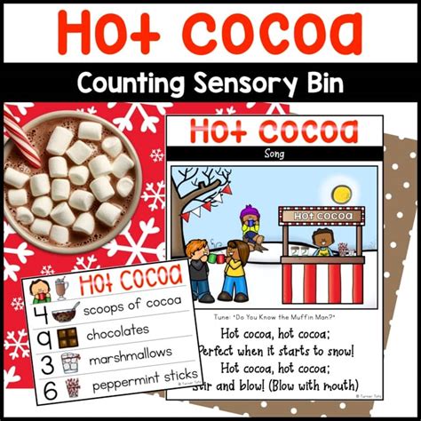Hot Cocoa Counting Activity For The Sensory Bin Hot Chocolate Math Center