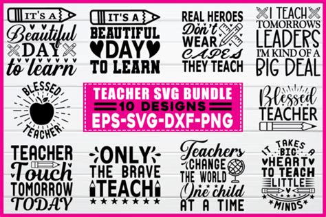 Teacher Svg Bundle Graphic By Smart Design · Creative Fabrica